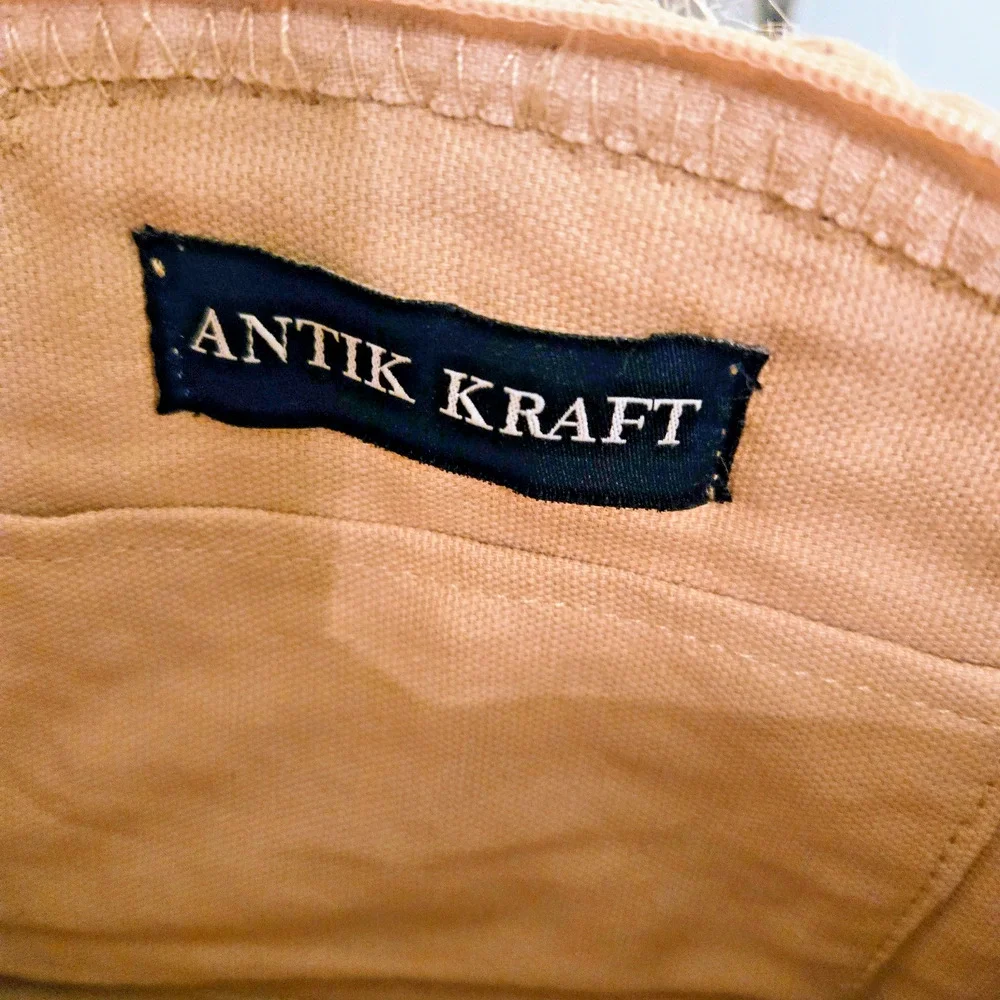Anthropologie ANTIK KRAFT Chindi Moon Multi Woven Straw Clutch Bag Tassels